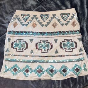 AZTEC x SEQUIN SKIRT